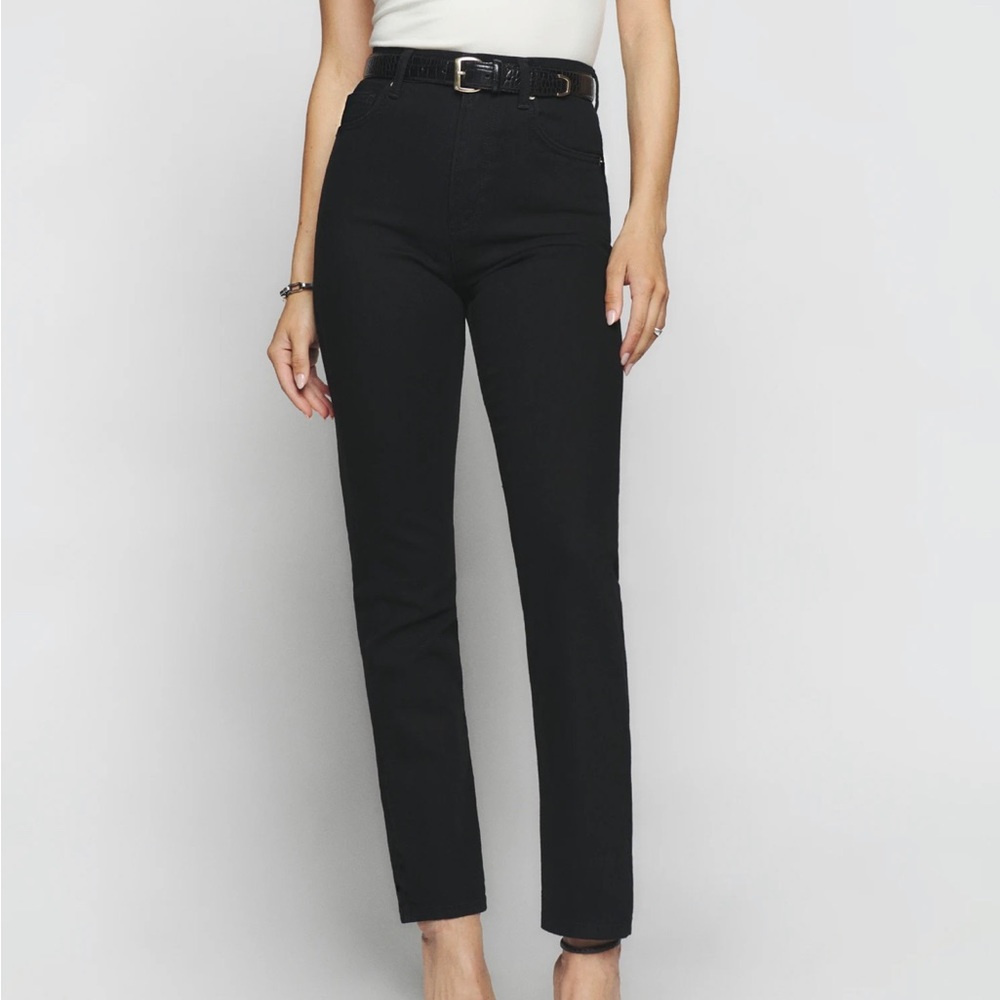 Reformation Liza ultra high rise straight jeans